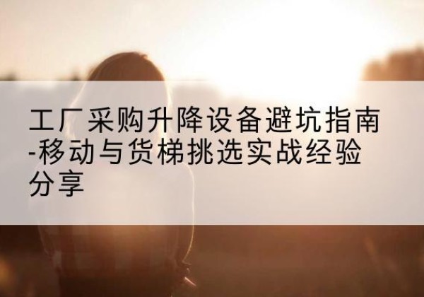 山阳移动式升降机怎么选-工厂采购升降设备避坑指南-移动与货梯挑选实战经验分享
